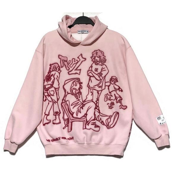 Aelfric Eden Tops - Aelfric Eden Graffiti Print Hoodie We Vaguely Feel Many Size Extra Small